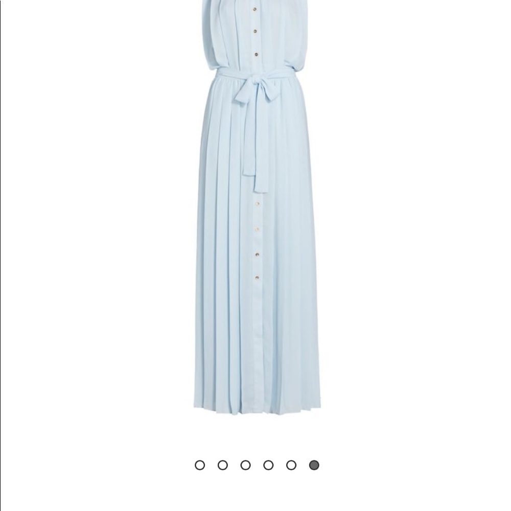 RAMY BROOK 
Coraline Pleated Maxi Shirtdress NEW nwt retails $745
 Medium blue - Picture 7 of 8